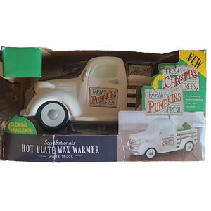 ScentSationals Cream Truck Wax Warmer Christmas Pumpkins Glowing Headlights